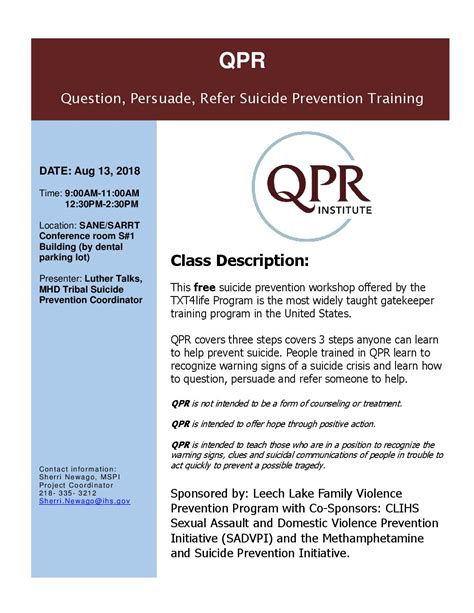 qpr training info pdf